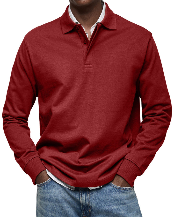 Morrison | Casual Long Sleeve Button Polo