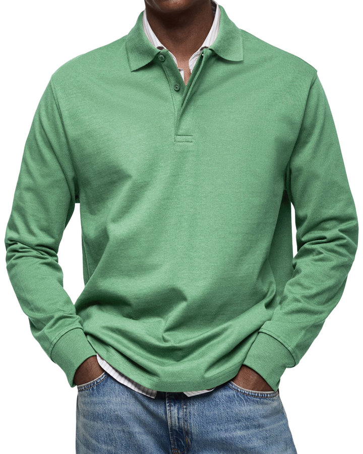 Morrison | Casual Long Sleeve Button Polo