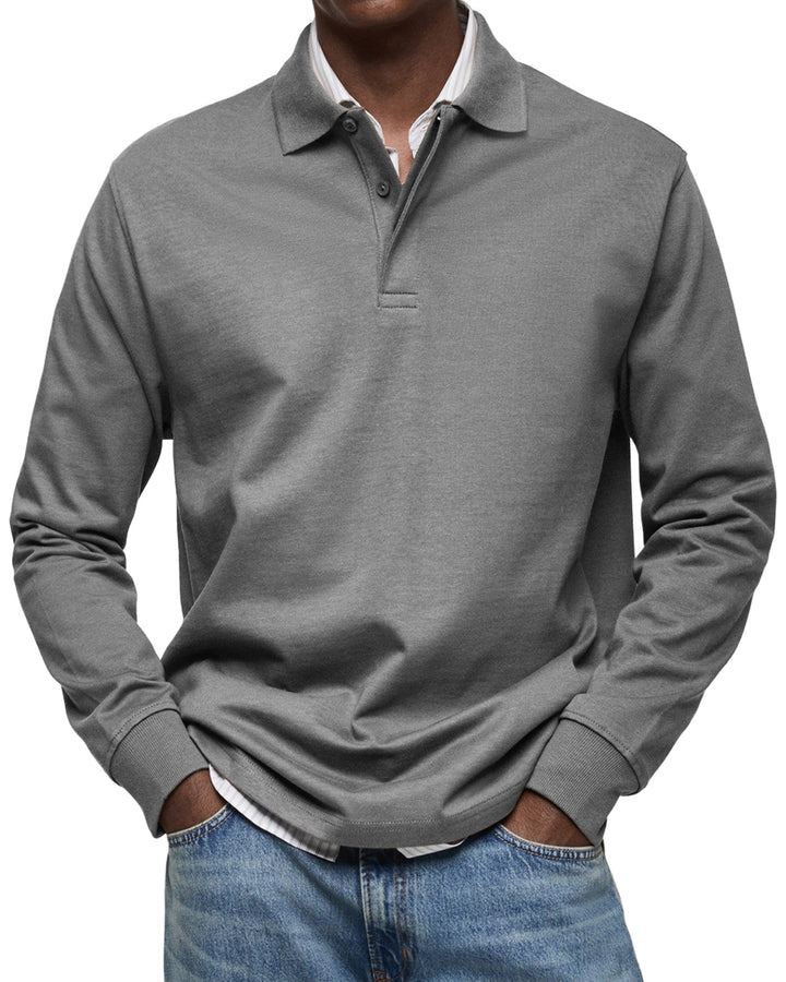 Morrison | Casual Long Sleeve Button Polo