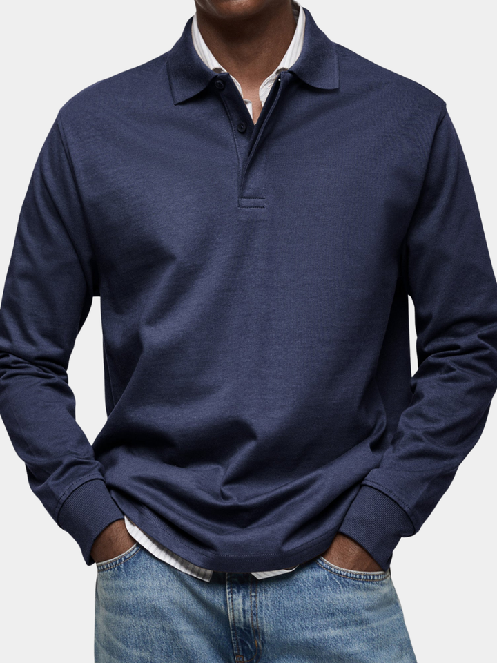 Morrison | Casual Long Sleeve Button Polo