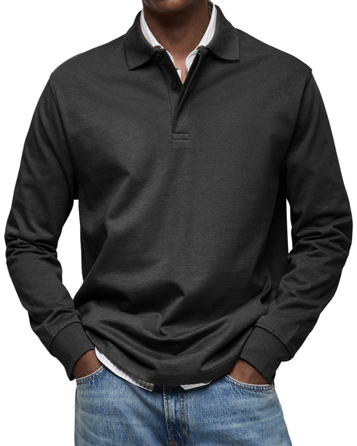 Morrison | Casual Long Sleeve Button Polo