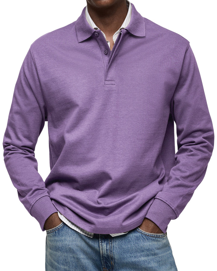 Morrison | Casual Long Sleeve Button Polo