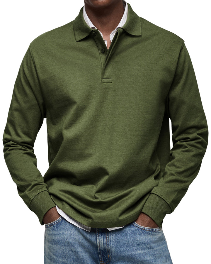 Morrison | Casual Long Sleeve Button Polo