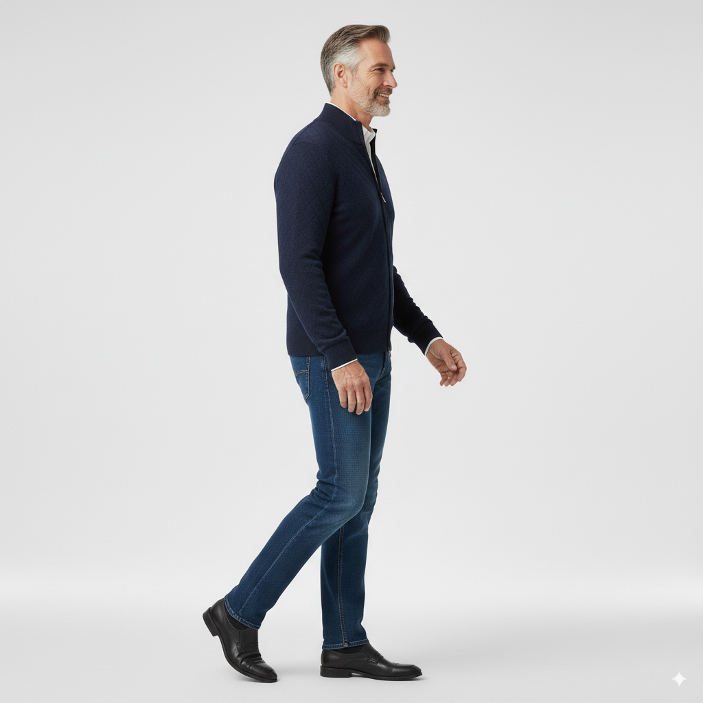 Malcom | Premium Diamond Knit Cardigan