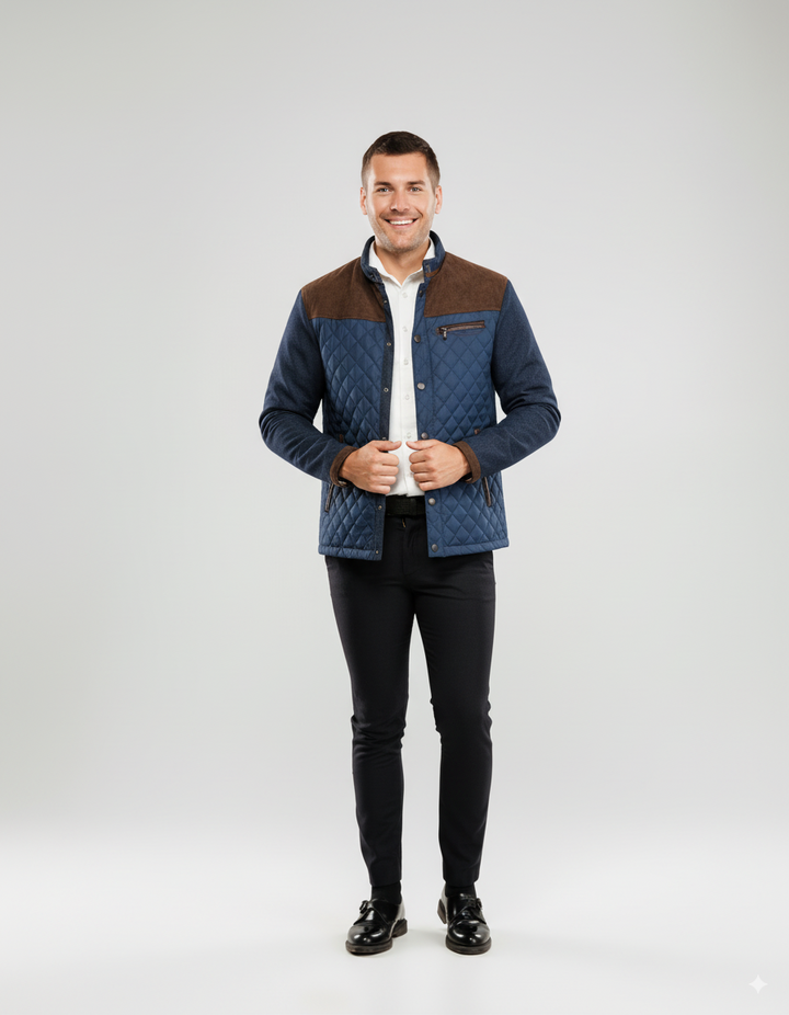 Barnaby | Corduroy Stand Collar Jacket