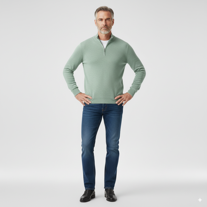 Oliver | Luxe Men's Half-Zip Jumper